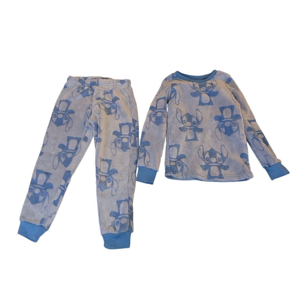 Disney Blue and White Stitch Pajama Set